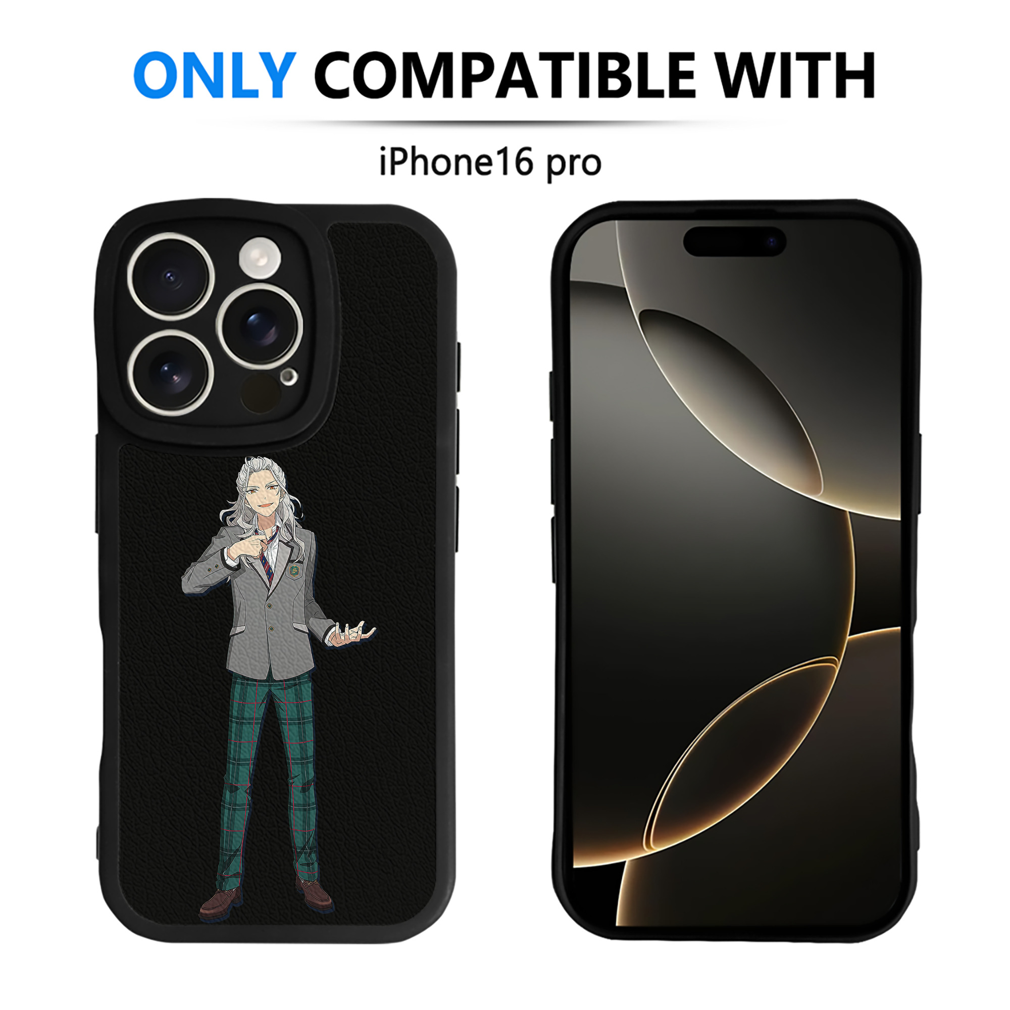 （画像用） あんさんぶるスターズ! Ensemble Stars 【iPhone 16シリーズ対応】シリコンスマホケース（レザー調） 材質：シリコン